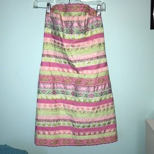 Lilly Pulitzer strapless dress